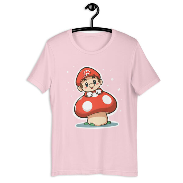 Unisex t-shirt "Mushroom and Super Mario Bros Chibi Character" - Image 6