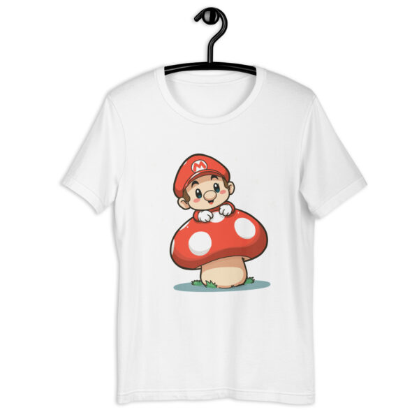 Unisex t-shirt "Mushroom and Super Mario Bros Chibi Character" - Image 7