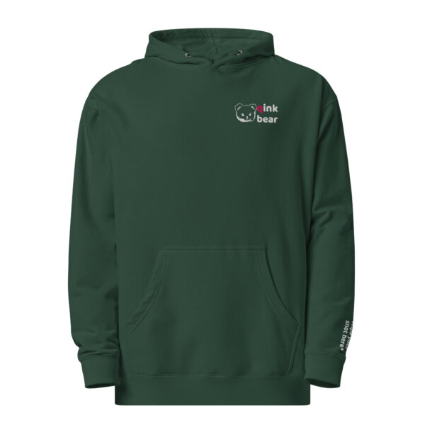 Unisex dark colors midweight hoodie *Text Edition* - Image 10