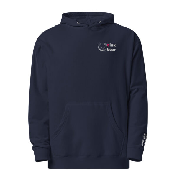 Unisex dark colors midweight hoodie *Text Edition* - Image 4