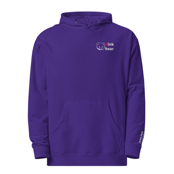 Unisex dark colors midweight hoodie *Text Edition* - Image 7