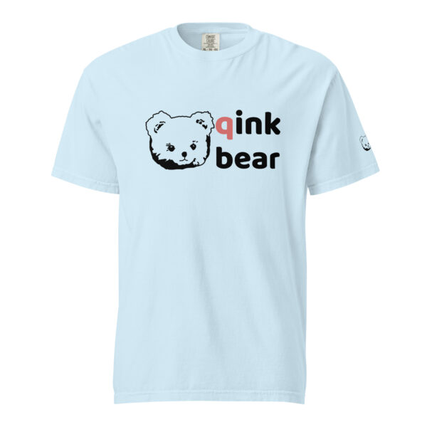 Unisex garment-dyed heavyweight t-shirt "qink bear" Light - Image 4