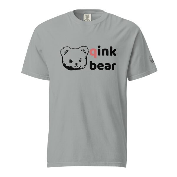 Unisex garment-dyed heavyweight t-shirt "qink bear" Light - Image 2