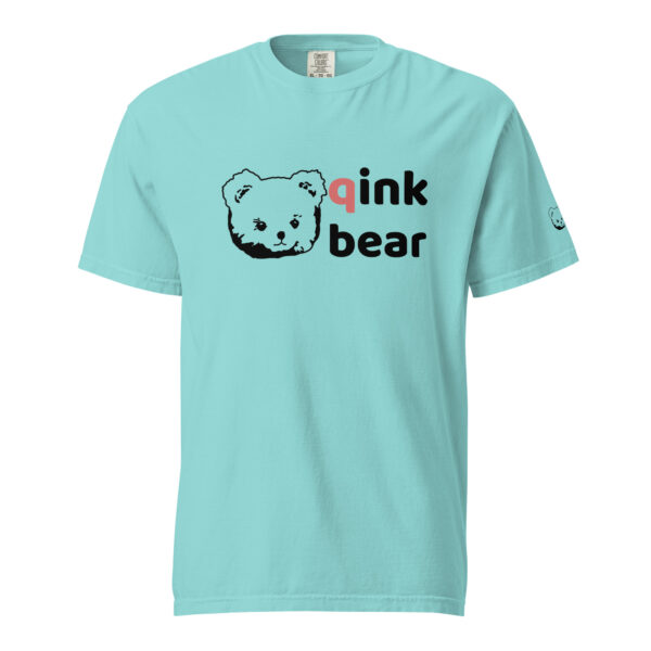Unisex garment-dyed heavyweight t-shirt "qink bear" Light - Image 3