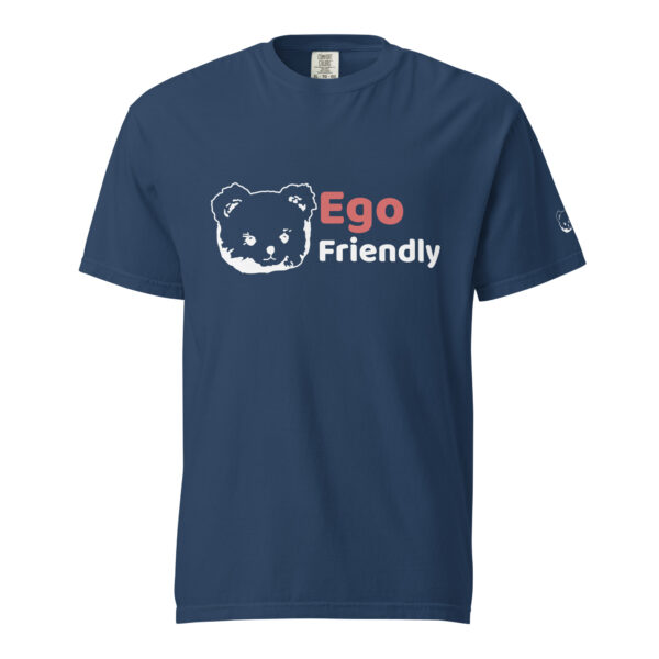 Unisex garment-dyed heavyweight t-shirt "Ego Friendly" Dark - Image 3