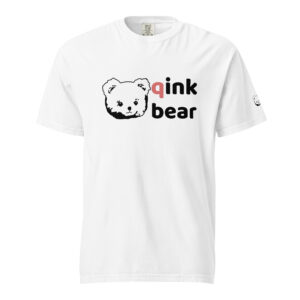 Unisex garment-dyed heavyweight t-shirt "qink bear" Light